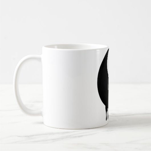 Mug Yin Et Yang Peinture Blanche Noir Fondre Pots Bros (Gauche)