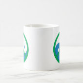 Mug Yin-Yang avec signe de paix (Centre)