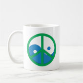 Mug Yin-Yang avec signe de paix (Gauche)