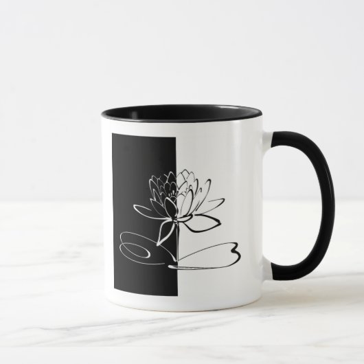 Mug Yin Yang Black Lotus Blossom (Droite)