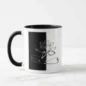 Mug Yin Yang Black Lotus Blossom (Gauche)