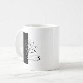 Mug Yin Yang Black Lotus Blossom (Devant gauche)