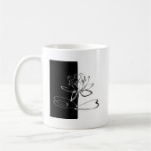 Mug Yin Yang Black Lotus Blossom (Gauche)