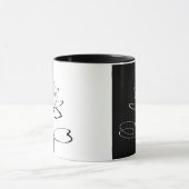 Mug Yin Yang Black Lotus Blossom (Centre)