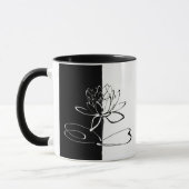 Mug Yin Yang Black Lotus Blossom (Gauche)