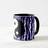 Mug Yin Yang Bleu Tranquillité Énergie Zen (Devant droit)