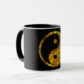 Mug Yin & Yang GOLD | noir (Devant gauche)