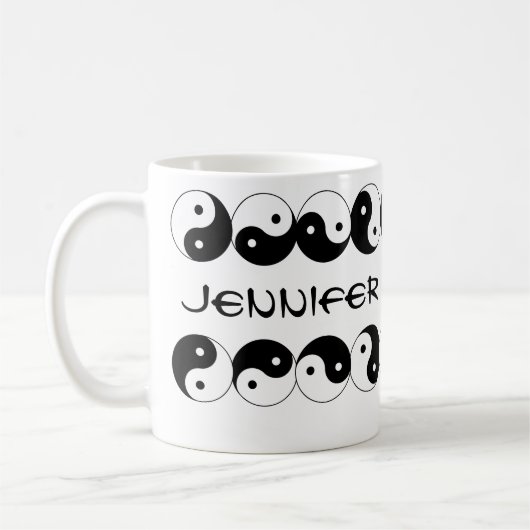 Mug Yin Yang Noms Symboles de rotation (Gauche)