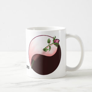 Mug Yin Yang Rose rouge
