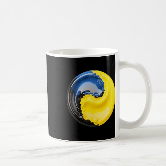 Mug Yin Yang Ukraine Bleu Et Jaune (Droite)