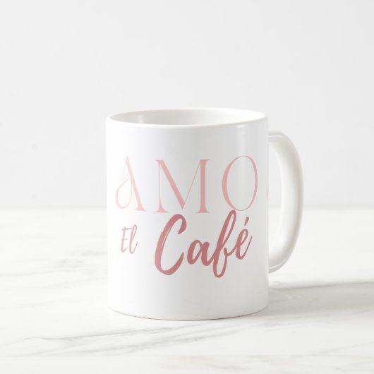 Mug Yo Amo EL Café (Devant droit)
