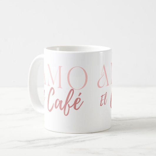 Mug Yo Amo EL Café (Devant gauche)