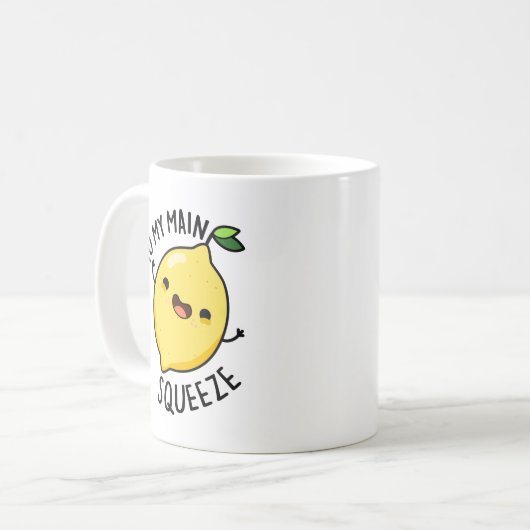 Mug Yo Ma Squeeze Principale Funny Pun citron (Devant gauche)