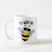Mug Yo Wasp Up Funny Bug Pun (Gauche)