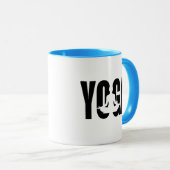 Mug Yoga. (Devant droit)