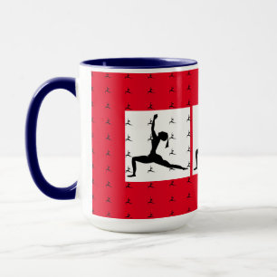 Mug Yoga bleu rouge