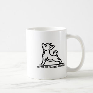 Mug Yoga Chihuahua visage vers le haut humain 