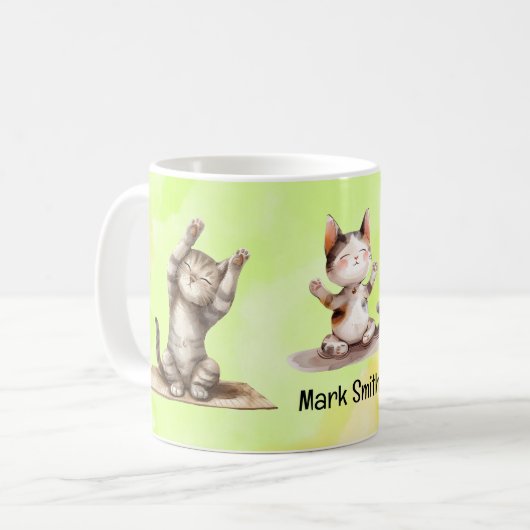 Mug Yoga de chat (Devant gauche)