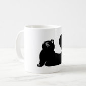 Mug *Yoga de chat #17 Art numérique (Devant gauche)