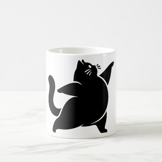 Mug *Yoga de chat #19 Art numérique (Centre)
