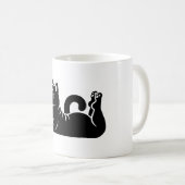Mug *Yoga de chat #21 Art numérique (Devant droit)