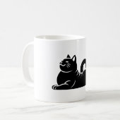 Mug *Yoga de chat #21 Art numérique (Devant gauche)
