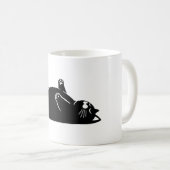 Mug *Yoga de chat #6 Art numérique (Devant droit)