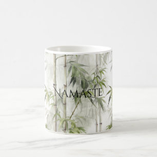 Mug Yoga de pleine conscience en bambou vert
