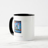Mug Yoga de pratique de femme (Devant gauche)
