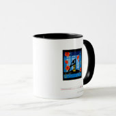 Mug Yoga de pratique de femme (Devant droit)