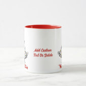 Mug Yoga éffrayant Squelette Joyeux Noël fêtes Noël No (Centre)