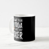 Mug Yoga et boîte pour Funny Chien Maman Idée cadeau (Devant gauche)