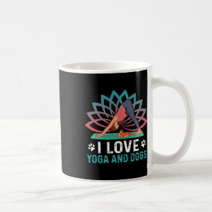 Mug Yoga Et Chiens Méditation Femmes Yoga Citation Drô