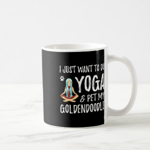 Mug Yoga Et Goldendoodle Pour Maman De Chien Drôle Pou