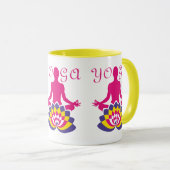 Mug Yoga Flor de Loto (Devant droit)