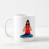 Mug Yoga girl Meditation Namaste (Gauche)