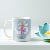 Mug YOGA Instructeur d'aquarelle méditation Pose Om SI