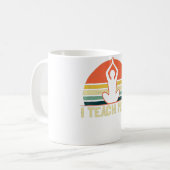 Mug Yoga Instructeur Design Sunset Vintage Enseigner C (Devant gauche)