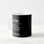 Mug Yoga Instructor Definition Shirts Funny Job Title (Devant gauche)