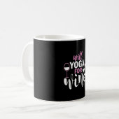 Mug Yoga Lover | Will Yoga Pour Vin (Devant gauche)