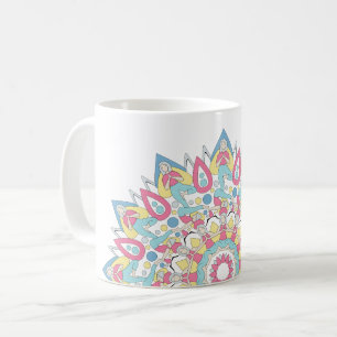 Mug Yoga Mandala with Three Poses