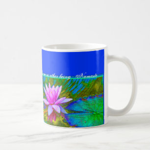 Mug Yoga Namaste - citation de Bouddha de fleur de