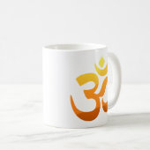 Mug Yoga Om Mantra Or Méditation Soleil Inspiration (Devant droit)