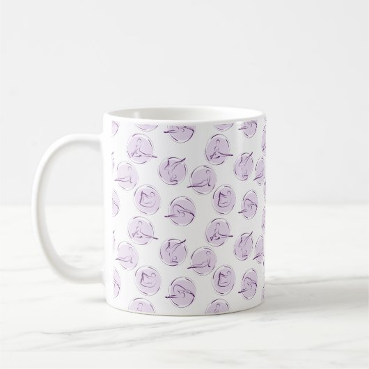 Mug Yoga pose motif (Gauche)