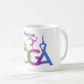 Mug Yoga Poses Silhouettes Thunder_Cove (Devant droit)