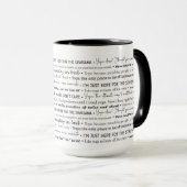Mug Yoga Puns et Poses avec Papillons (Devant droit)