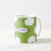 Mug Yoga Sheep : Whimsical Sketch Fun. (Devant droit)