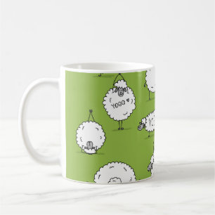 Mug Yoga Sheep : Whimsical Sketch Fun.