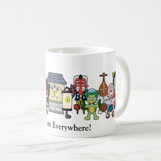 Mug Yokai sont partout : Monstre japonais personnalisé (Devant droit)