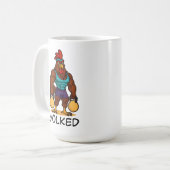 Mug Yolked Rooster – Funny Strong Chicken Kettlebell (Devant gauche)